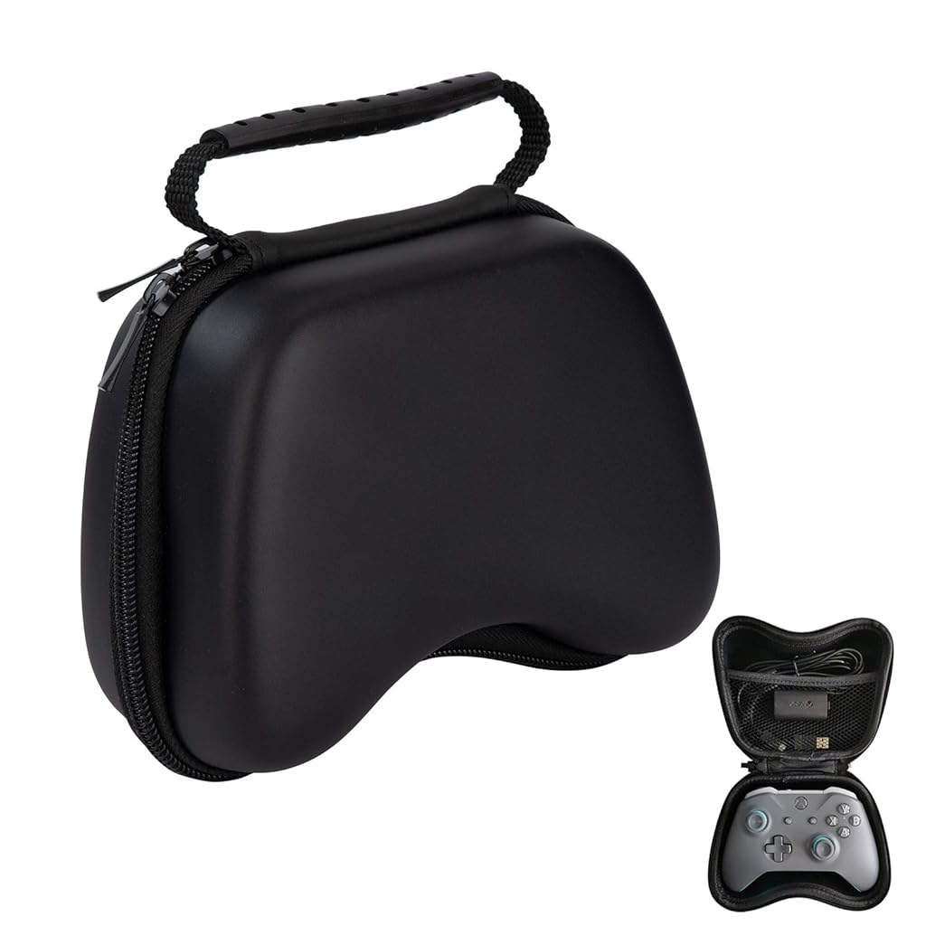HASTHIP® Carry Case for Game Controller, Universal Travel EVA Game Controller Carrying Case Gaming Accessory Box with Internal Pocketfor Xbox One, Xbox, Xbox 360, PS3, PS4, PS5 PS2
