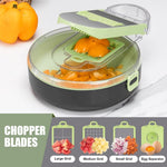 HASTHIP Vegetable Chopper for Kitchen Meal Prep with Double Layer Drain Basket & Egg Separator