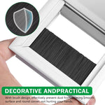 HASTHIP Desk Cable Management Hole Cover for Office Organization with Flip Lid & Brush 80x80mm Aluminium Silver
