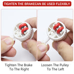 HASTHIP Caster Wheels for Furniture and Small Appliances with 360° Swivel Brakes | 4pcs 1.5in ABS Self Adhesive Design