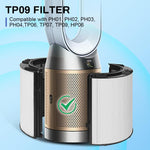 HASTHIP® 2 in 1 Filter for Dy*Son PH01, True HEPA Filter with Intergrated Activated Carbon Filter Universal Dual Functionality Replacement Filter Dy*Son PH, TP Series, for PH01 /07/10/, TP07/10/09/06