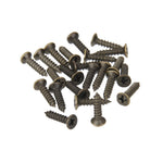 HASTHIP Antique Brass Shell Cabinet Knobs 20 Pcs for Door Drawer & Wardrobe | Easy Install