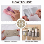 HASTHIP Adhesive Mounted Hook Plates for Kitchen and Bathroom with Dual Hooks 12Pcs featuring Golden Brushed Finish | Easy Peel and Stick Installation