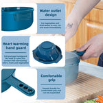 HASTHIP Vegetable Chopper 9 in 1 Multifunctional Cutter with Dicer and Storage Container | Ideal for Salad, Onion and Potato Prep