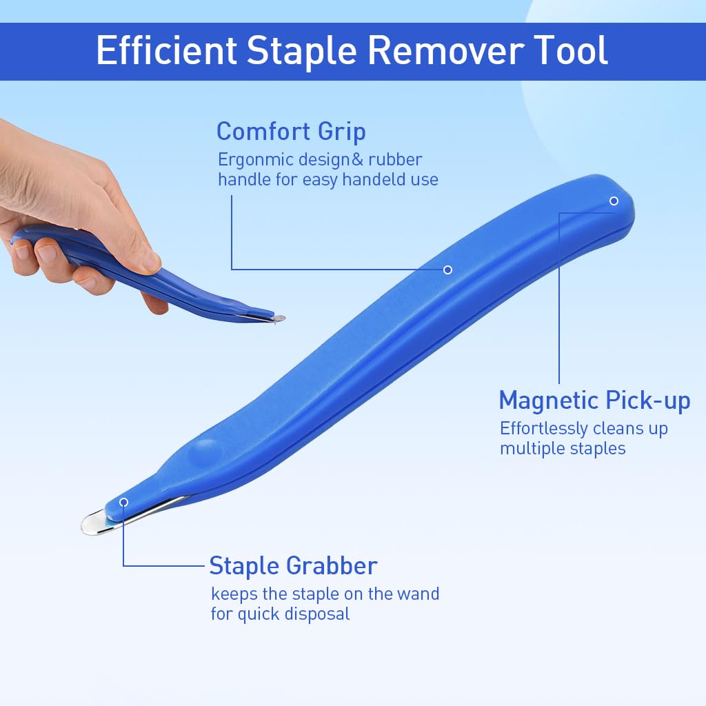 HASTHIP Staple Remover Tool for Office and School featuring Ergonomic Grip and Metal Head