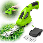 HASTHIP Handheld Cordless Grass Shear for Lawn and Hedge Trimming with 2000mAh USB Charging | 2 in 1 Interchangeable Blades