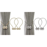 HASTHIP Magnetic Curtain Tiebacks for Home and Office with Strong Nickel Plated Magnet | Pack of 2