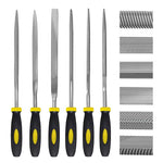HASTHIP File Tools Set for Wood and Metal Work with Anti‑Slip Handles | 30 PCS 5 mm × 180 mm High Carbon Steel
