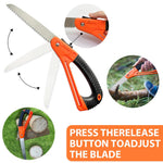 HASTHIP Folding Hand Saw for Wood and PVC with 7 in SK5 Blade and Safety Lock | Anti‑Slip Handle