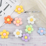 Resin Flowers Shoes Charms for Croc Clog Slides Sandals Decoration, Cute Flower Designer Shoe Charms for Adults Teens Kids DIY Shoe Decoration Charms with Buttons Party Gift