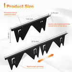 HASTHIP Stove Gap Covers for Cleaner Counters with Spring Notches 13.8 to 27.6 in Stainless Steel