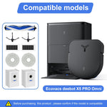 HASTHIP Replacement Parts for Ecovacs X50 PRO Omni Vacuum | 9 Pcs with Main Brush and Filters