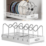 HASTHIP Pull Out Cabinet Dish Dry Rack for Kitchen Storage with 6 Stainless Steel Rackets | 16.5 in Space Saving Organizer
