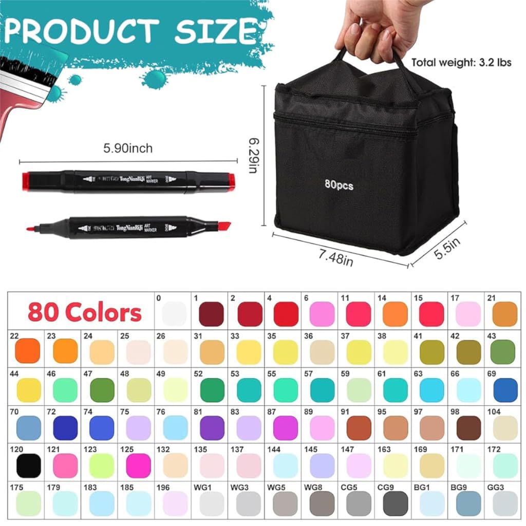 HASTHIP Paint Pens for Rock Glass and Wood Painting with 12 Oil-Based Quick-Dry Colors | Waterproof Permanent Markers