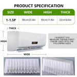 HASTHIP AC Dust Protection Cover for Split 1–1.5 Ton featuring Smart Airflow Design and Cotton Lace