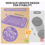 HASTHIP® Acupressure Foot Massage Mat, 5-Zone Reflexology Mat for Plantar Fasciitis Relief, Pain Therapy, Deep Tissue Trigger Point, Neuropathy, Stress Relief, Circulation & Relaxation