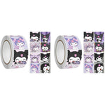 HASTHIP Kuromi Stickers 500pcs with 8 Cute Designs for DIY Decor and Kawaii Sanrio Fans