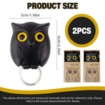 HASTHIP Key Mount Wall Organizer for Entryway with Push-in Key Grip and Blink Eye Owl Design
