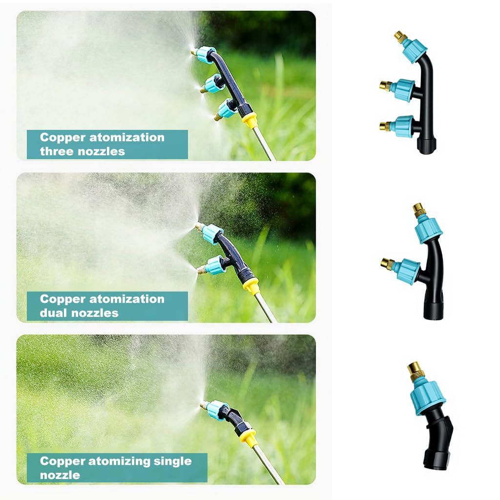HASTHIP Garden Sprayer Nozzle for Plants with Adjustable Fine Atomization | 3Pcs Multi-Head Set