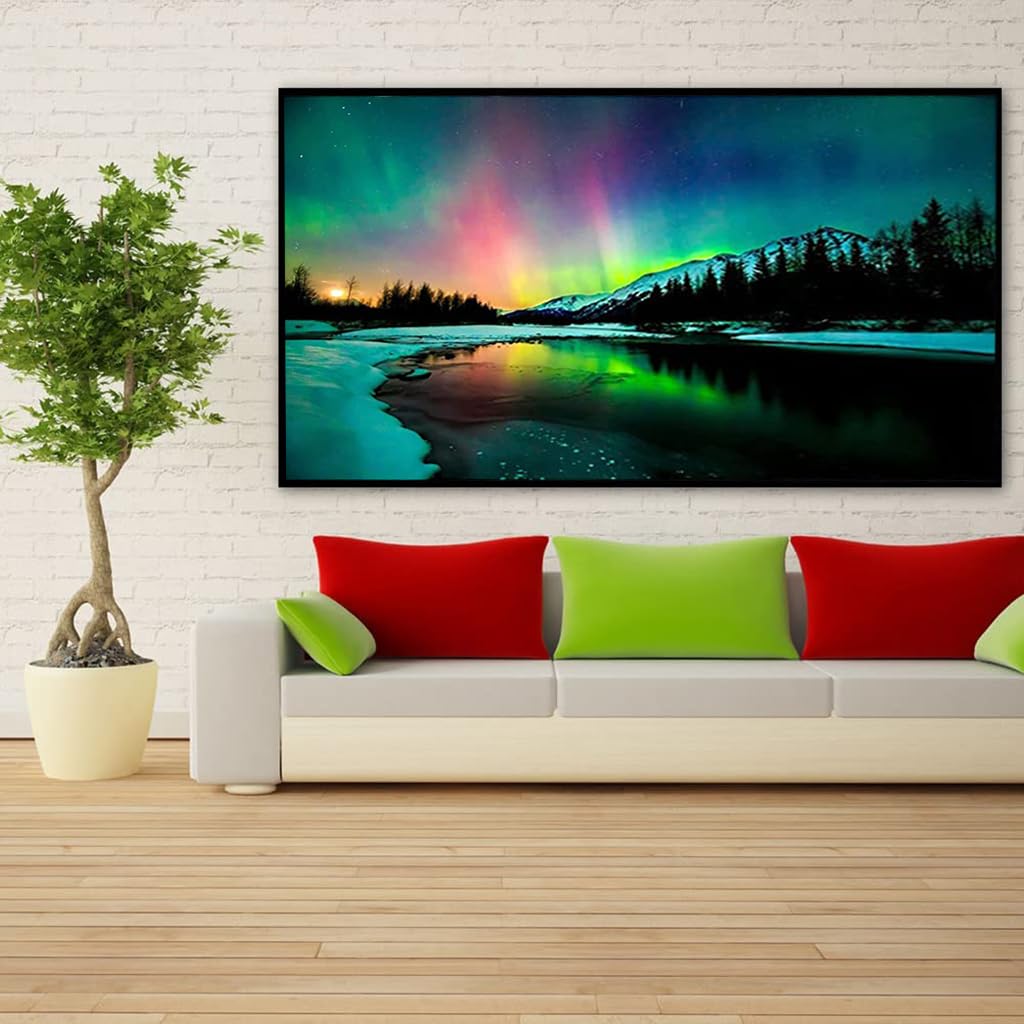 HASTHIP Diamond Painting Kit for Adults with 27.5 x 15.7 in Moon Tree Canvas | DIY Full Drill Crystal Rhinestone Art Decor