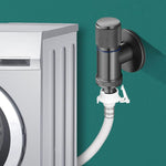 HASTHIP Washing Machine Faucets for Outdoor Garden Use with Solid Brass Wall Mount Tap | Grey