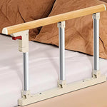 HASTHIP Folding Bedside Handrail for Safe Bed Access featuring Foldable Design & 68x40cm Stainless Steel Support | Ideal for Elderly and Patient Use