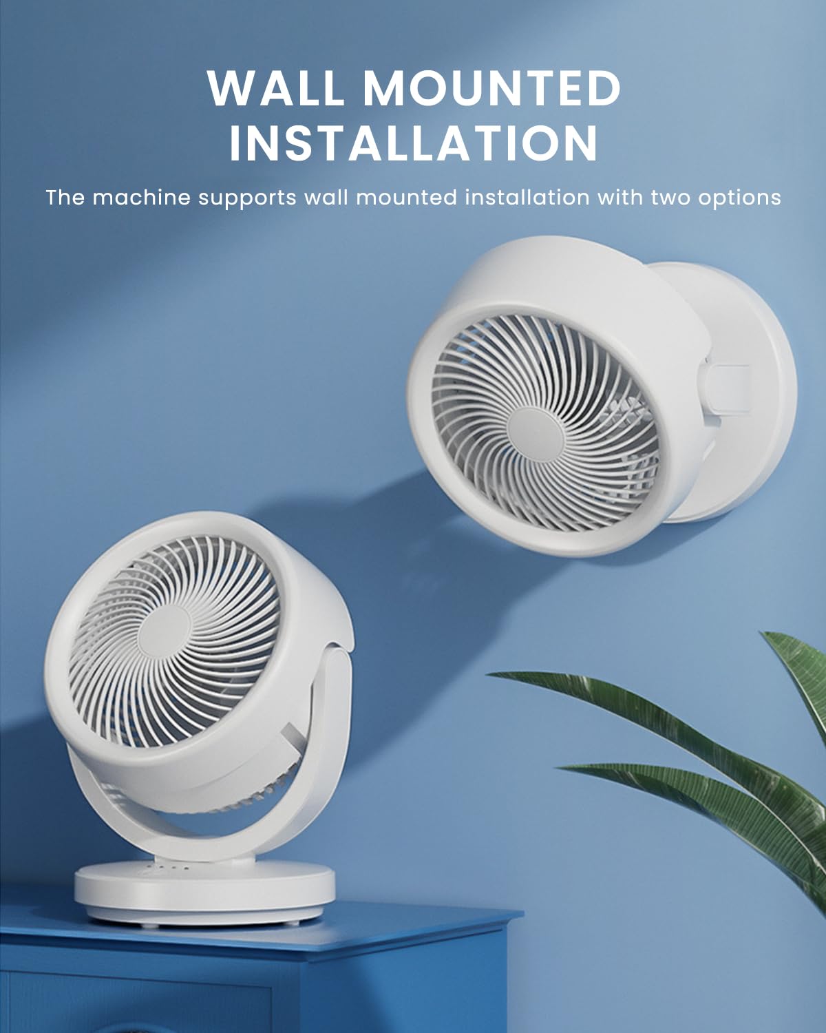 HASTHIP Portable Mini Fan for Desk and Travel with 2000mAh Battery & 90° Rotatable Head