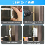 HASTHIP Window Lock for Sliding and Casement Windows with Lever Handle and Screws | Aluminum Alloy Child Proof Security
