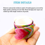 HASTHIP Washi Tape for Scrapbooking and Diary Planner featuring 4 Rolls and 200 Petals/Roll