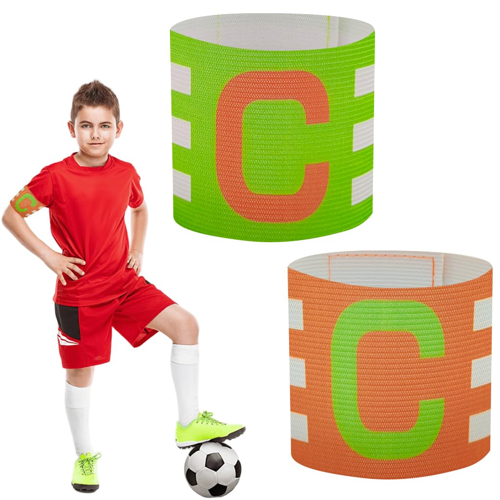 HASTHIP® Senston Soccer Ball Captains Armbands for Adult and Youth 2Pcs-Multicolor