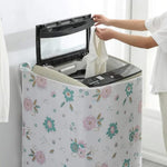 HASTHIP Washing Machine Cover for 6–7 kg Top Load Models with Roll‑Up Front | PEVA Floral Dustproof Design