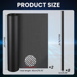 ZORBES® 2 Pcs 400 x 300 mm DIY PC Case Dust Filter PC Fan Mesh Filter Air Vent Covers PVC Dustproof Cover with Magnetic Strip for Computer Chassis Speaker and More, 0.03 Inch Hole, Black