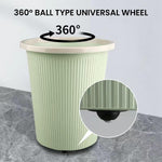 HASTHIP Self Adhesive Caster Wheels for Small Furniture featuring 360° Swivel Design | 20pcs 1.37 in Stainless Steel Ball Casters