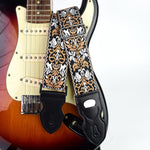 HASTHIP® Guitar Strap, Jacquard Embroidered Cotton Guitar Straps For Bass, Electric & Acoustic Guitars.