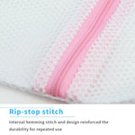 HASTHIP Mesh Laundry Bags for Washing Machine with Zipper Closure 5pcs 23x30–60x60cm