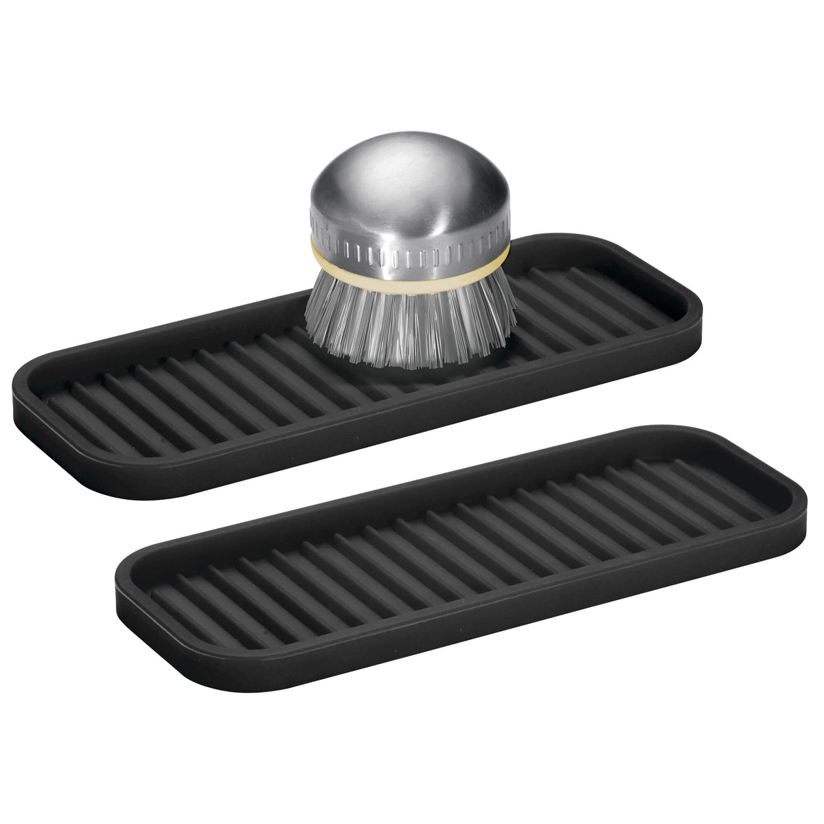 HASTHIP® Silicone Kitchen Sink Tray for Countertops-Kitchen Sink Caddy Sponge Holder(Set of 2)