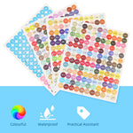 HASTHIP Diamond Painting Labels for Bead Classification featuring 447 Color Number Stickers