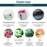 HASTHIP Diamond Painting Art Kit for Home Decor featuring Dreamy Beach Moonlit Night 12x16 in