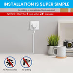 HASTHIP® 6.6ft PVC Cord Cover for Wall Self Adhesive Floor Cord Hider Wall Wire Holder Hider Cuttable Soft Cable Hider Side Open Flexible Wire Cover Cable Covers, for 1 Wire About 0.24" Diameter