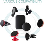HASTHIP Universal Metal Plate for Magnetic Car Mount featuring Strong Adhesive and Smooth Edges | 8 Pcs Set