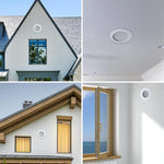 HASTHIP Air Vent for Bathroom and Ceiling Use featuring 150mm Round Design with Fly Screen | ABS Exhaust Cover for Room and Office