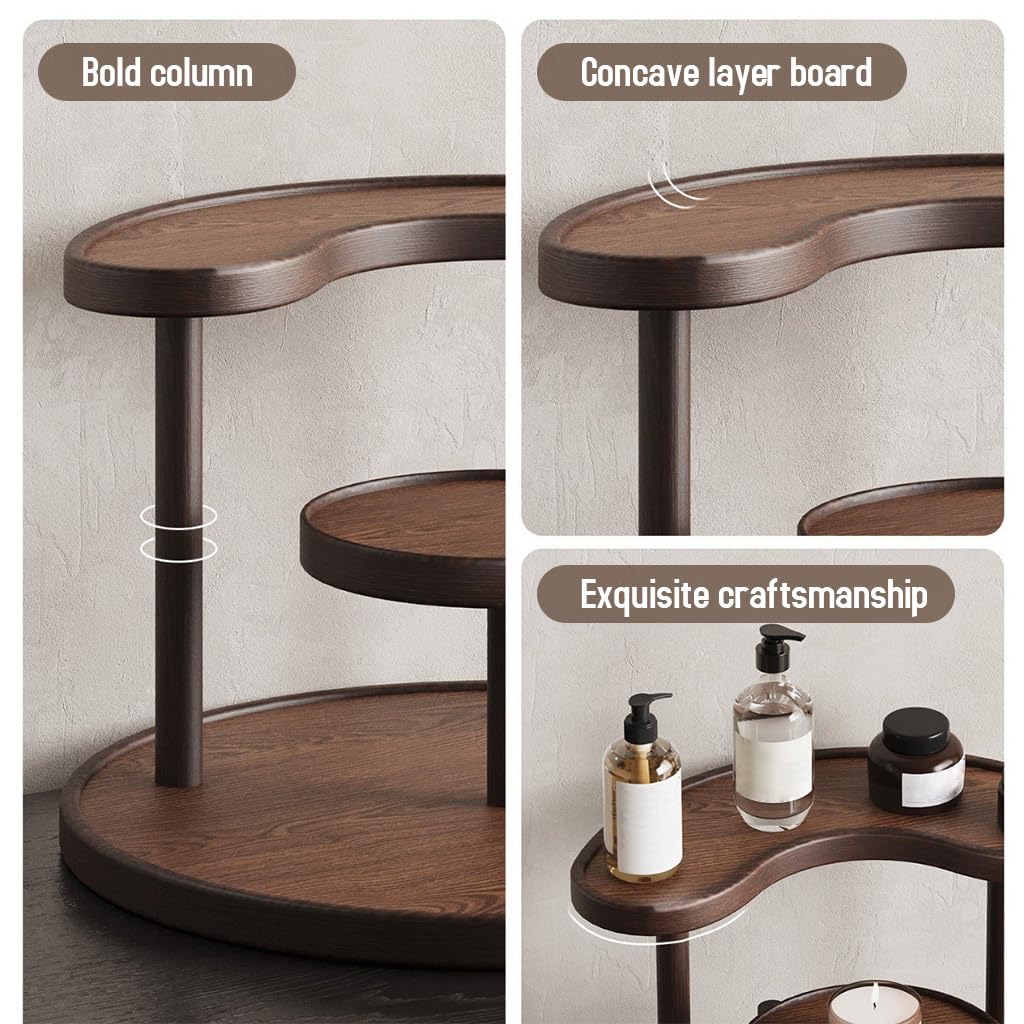 HASTHIP® Wooden Display Organizer Stand, Bamboo Vanity Organizer