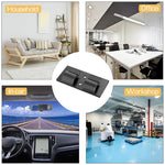HASTHIP Cable Organizer for Christmas and Decorative Lights featuring Dual Slot Grip | 25pcs Black Plastic Clips