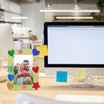 HASTHIP Wooden Photo Frame Kit for DIY Crafts with 6 Frames and 30 3D Decals | Eco Wood