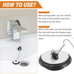 HASTHIP Universal Rubber Bathtub Drain Stopper 40mm for Sinks and Tubs | Leak Proof Plug