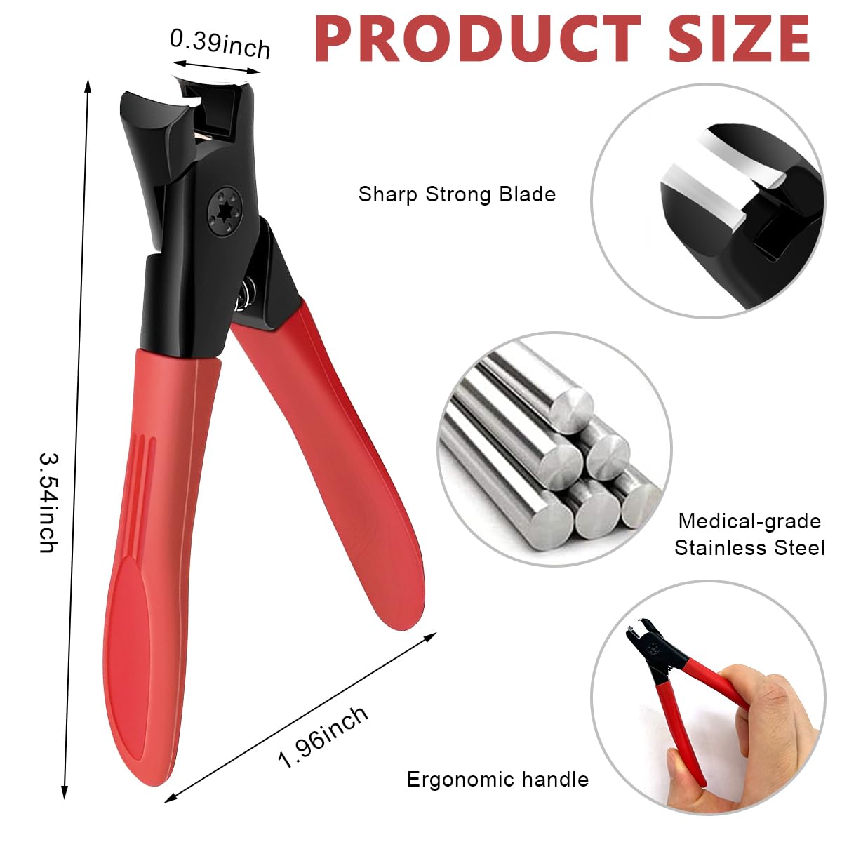 HASTHIP® Wide Jaw Anti-Splash Nail Clipper
