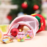 HASTHIP Christmas Stockings for Xmas Tree Hanging Decor 12Pcs 5x6 cm with Drawstring Mesh Liner