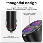 HASTHIP® Car Charger, 120W Car Cigarette Lighter Splitter with QC3.0 & 3.1A USB Ports 12V/24V Car Charger Car Lighter Adapter with LED Voltage Display Car Charger Fast Charging for GPS Dash Cam Phone