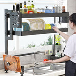 HASTHIP® 95cm Double-Layer Over-Sink Kitchen Rack