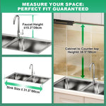 HASTHIP Over The Sink Dish Drying Rack 33.5x10x31.9 in with Double Layer Shelf | Stainless Steel Kitchen Organizer